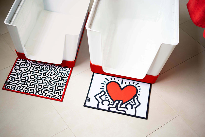 Doggy Bathroom Keith Haring Art Indoor Dog Litter Box