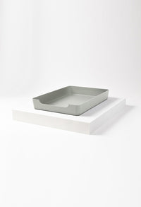 Doggy Bathroom Tray: Pee Pad Holder Light Grey Regular